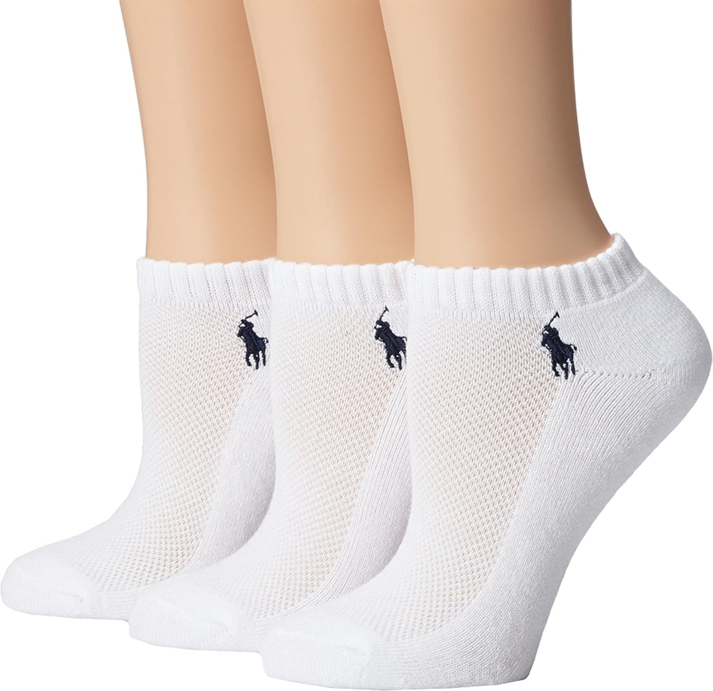 LAUREN Ralph Lauren Cushion Foot Mesh Top Cotton Low Cut 3 Pack
